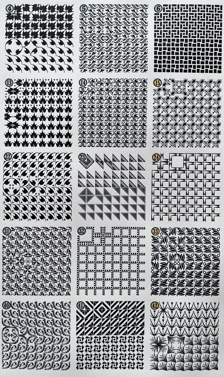 New Letterpress Type - 18-point Borders