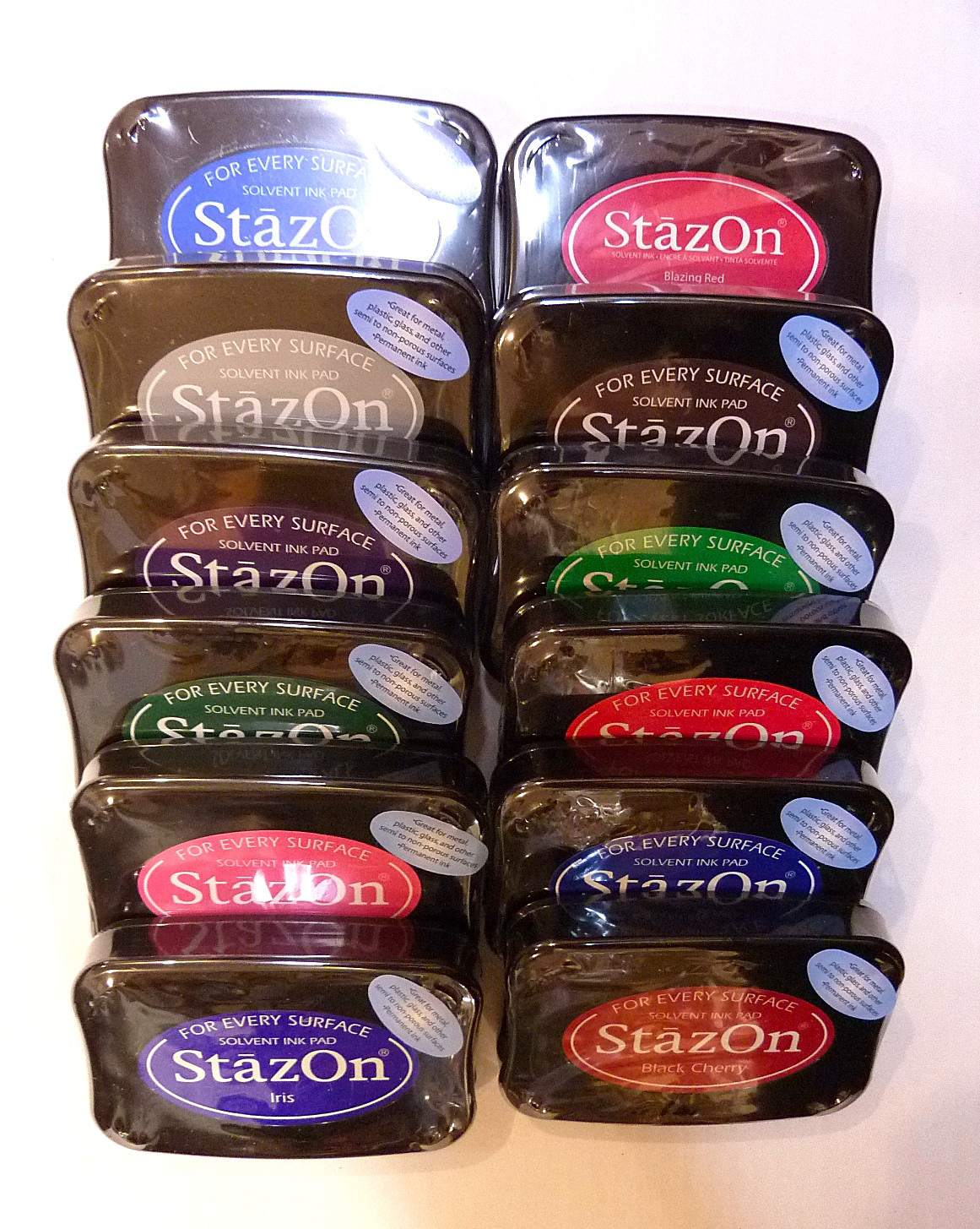 Staz-On Permanent Ink Stamp Pad, Acid Free, Archival, by Tsukineko, your choice