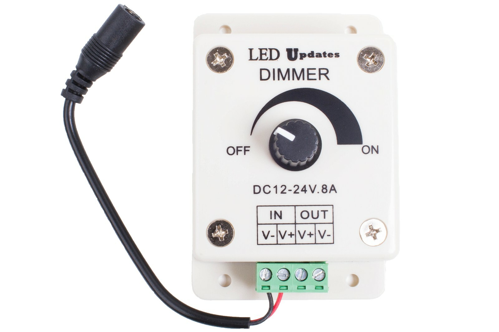 LED Light Dimmer with Manual knob for LED Strip Module Under Cabinet Showcase