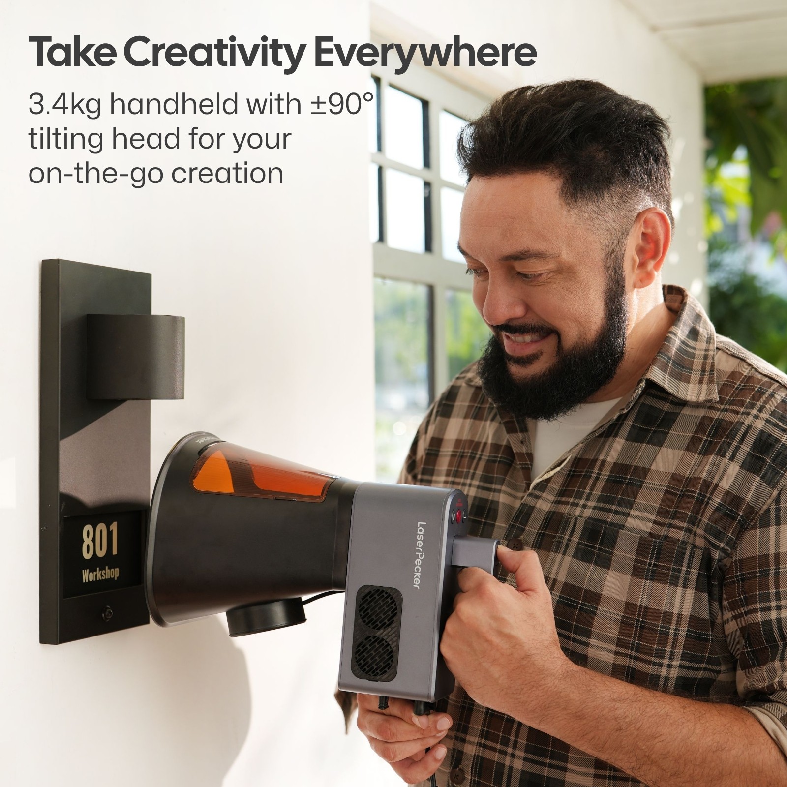 LaserPecker LP2 Plus 10W Diode Laser Engraver Cutter & Rotary Cylinder Engraving