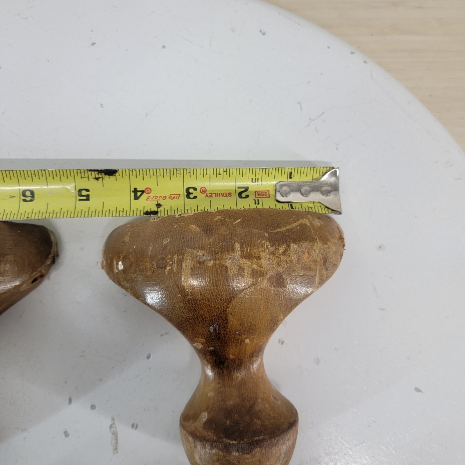 Set of 4 Vintage Solid Wood Furniture Feet Legs Salvaged Cabinet Sofa