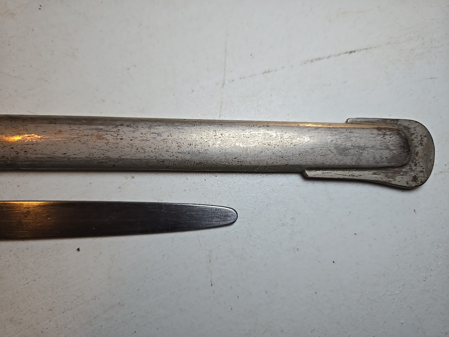 WWI M1889 German Wurttemberg Kinder Sabel Sword w/Scabbard - Etched - Kirschbaum