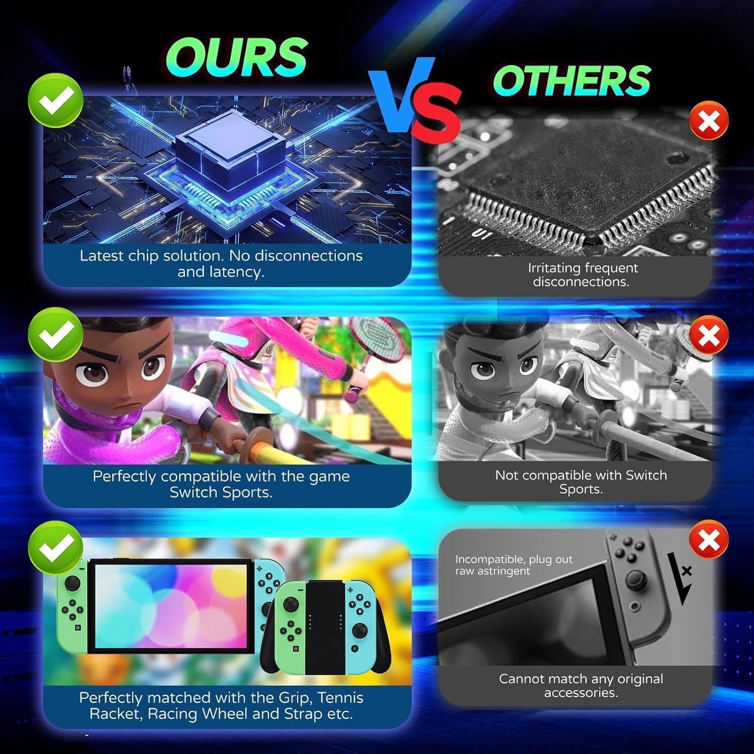 For Nintendo Switch Joy-con-Controller Left W/ Right Wireless Gamepad 1-Pair