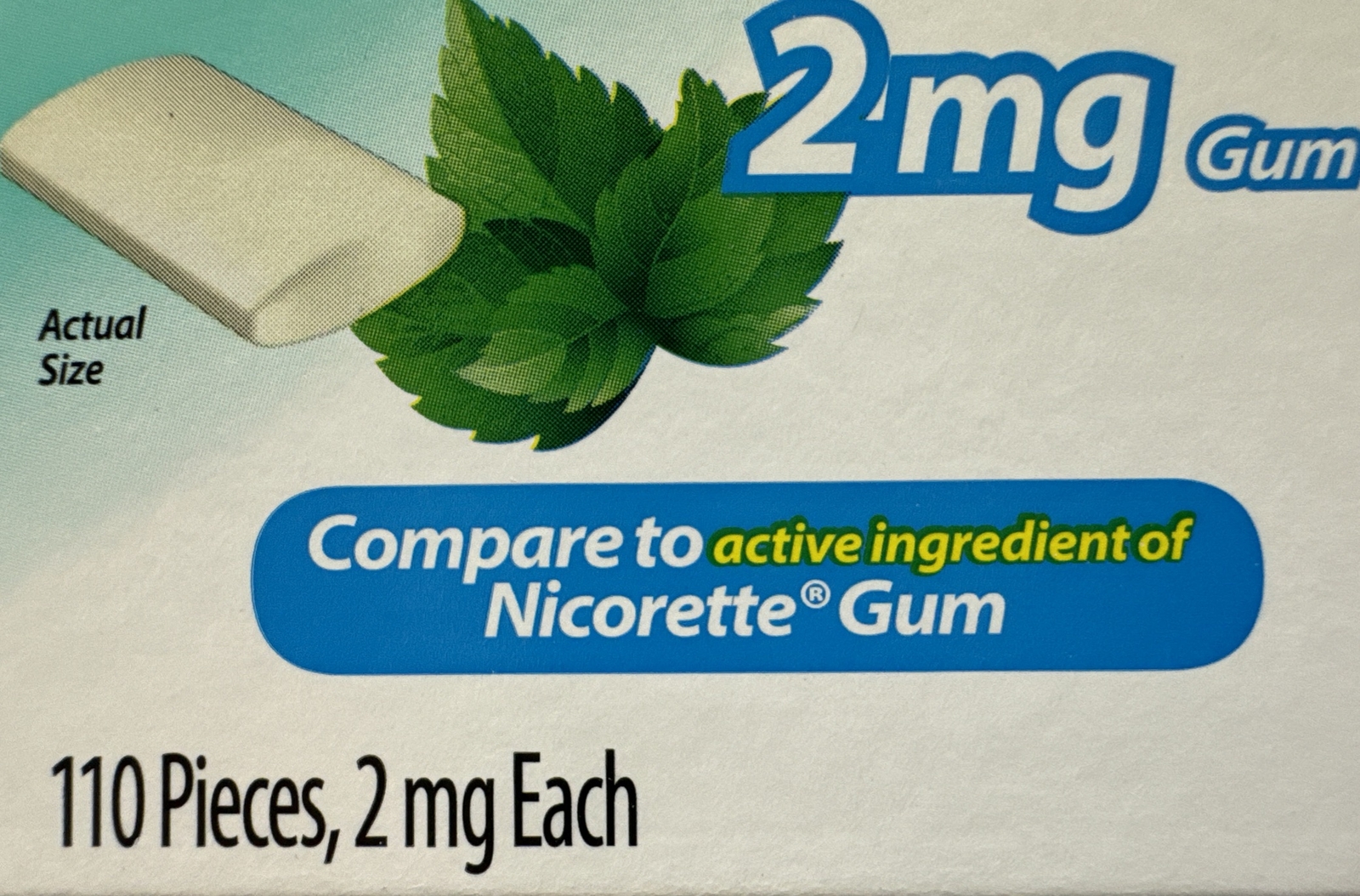 GoodSense Nicotine Gum • 2mg • Arctic Mint 110 Pieces • *Please See Date Photos