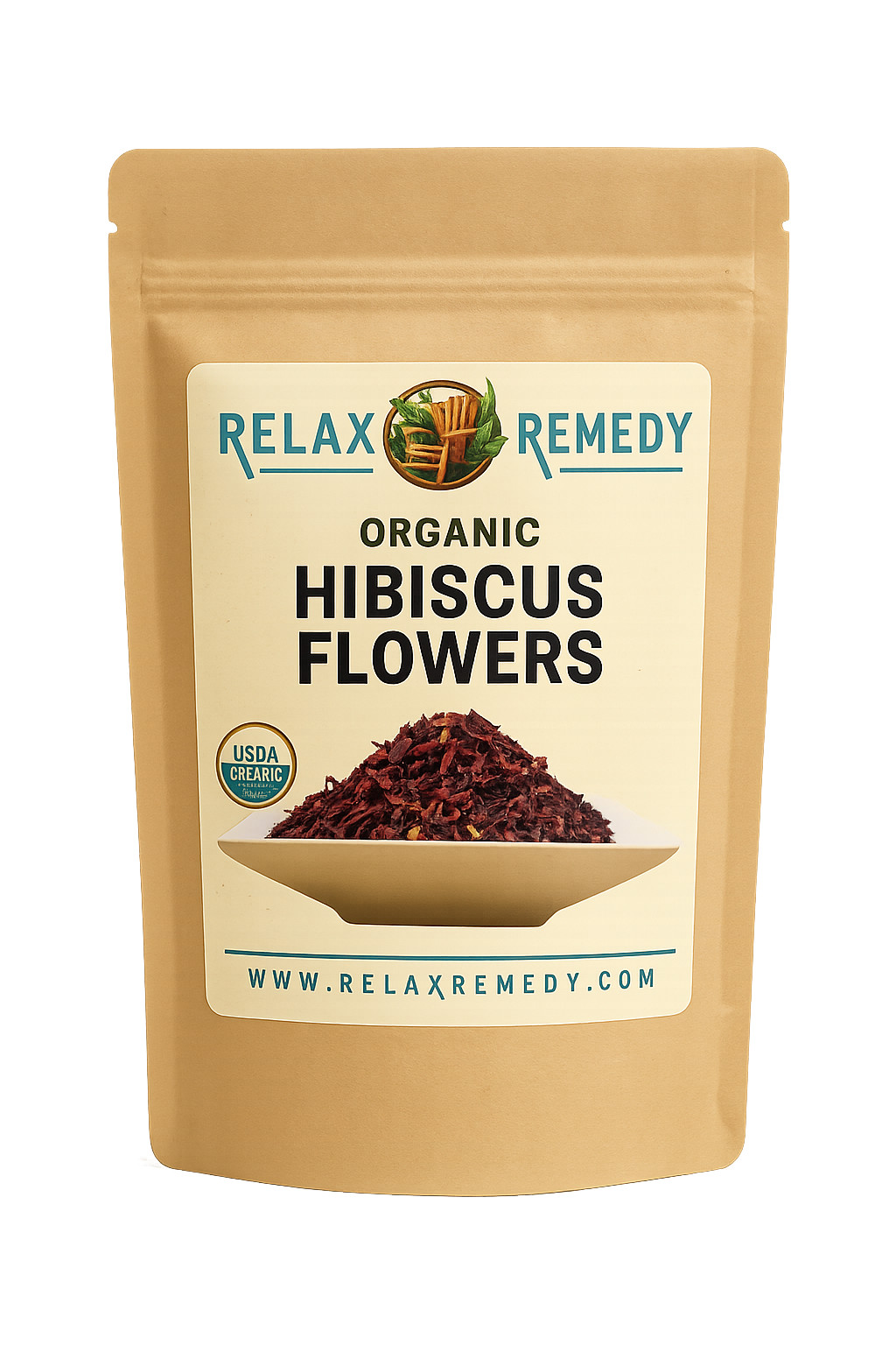 Organic Hibiscus Flowers C/S - 100% Pure, Non-GMO Hibiscus Sabdariffa, Vibrant