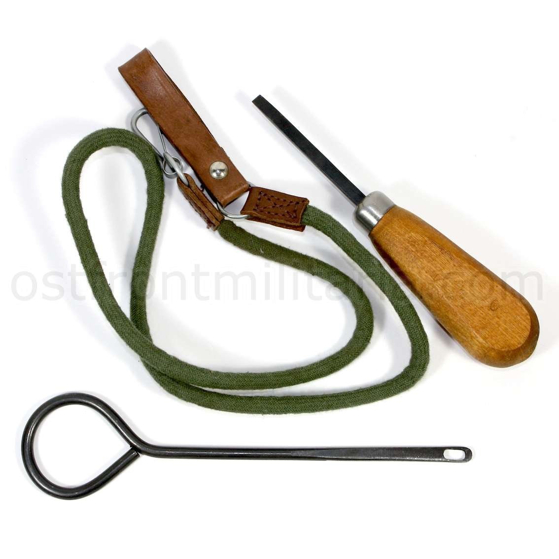 Original Soviet holster for Nagant M1895 revolver with accessories