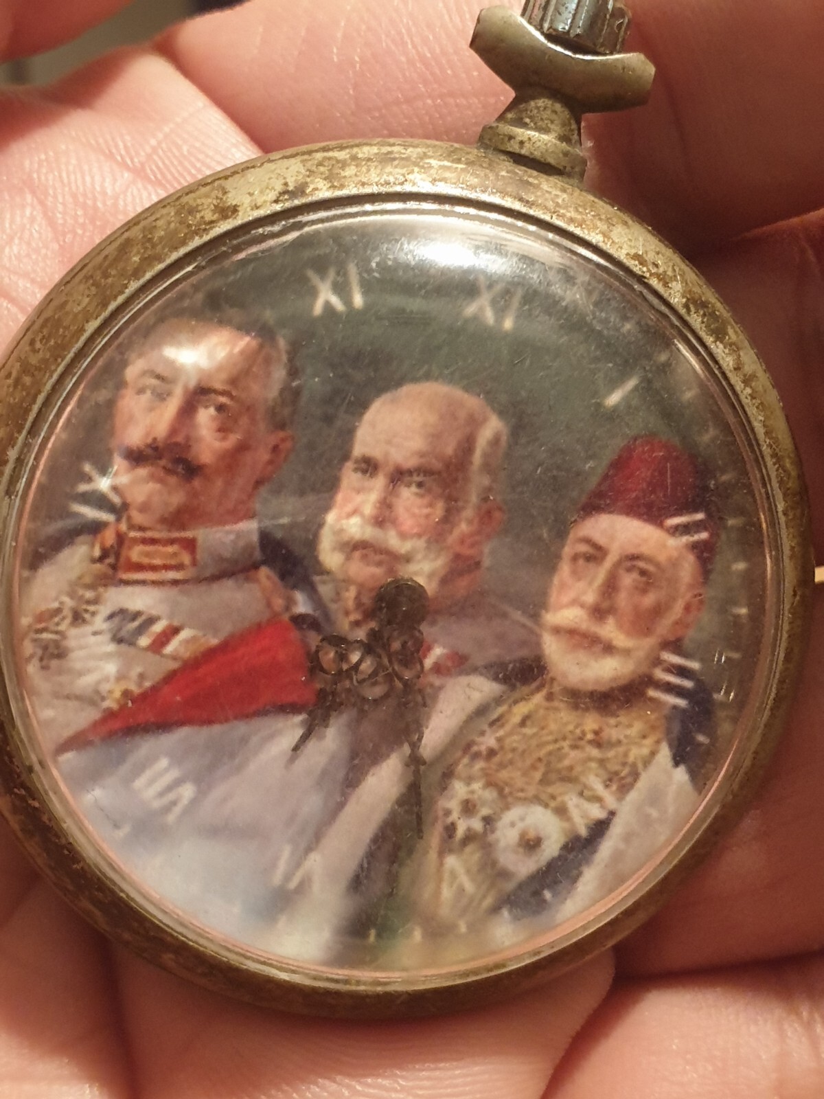 WWI German Officers Ancre Watch Kaiser Wilhelm/Franz Joseph/SULTAN MEHMED Ottmam