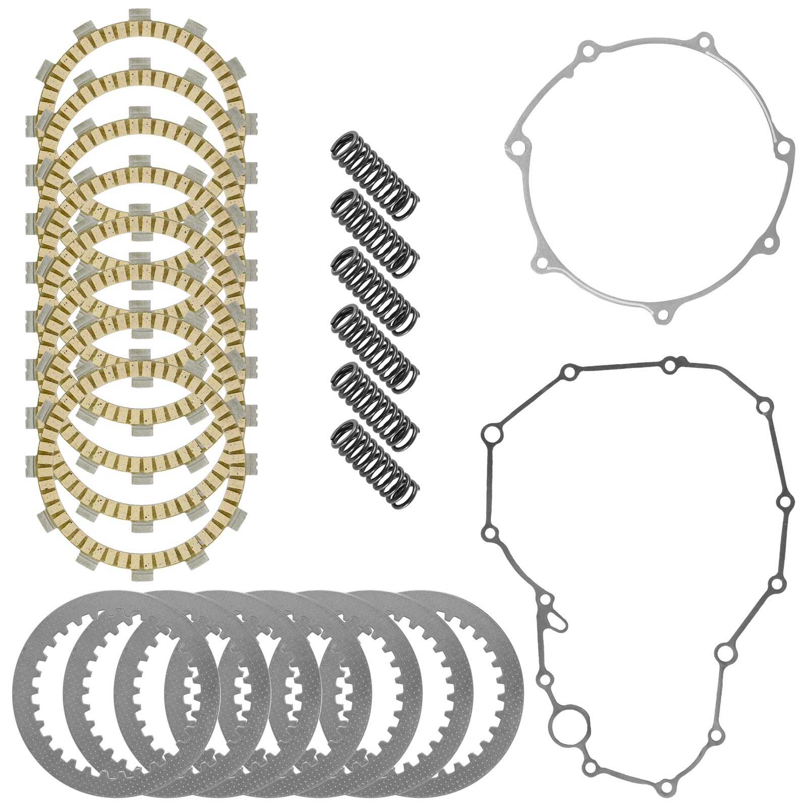 Clutch Friction Steel Plates Springs Gasket Kit for Yamaha YFZ450R SE 2014-2024