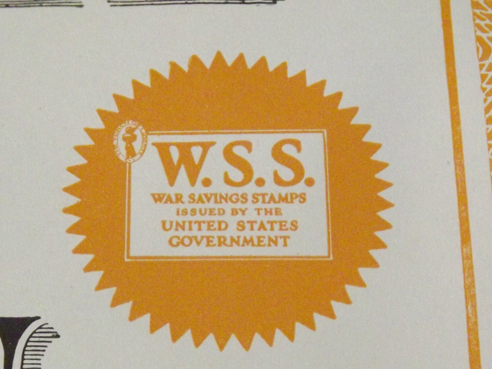 WORLD WAR 1 ORIGINAL NATIONAL WAR SAVINGS DAY BALD EAGLE LIBERTY TORCH POSTER