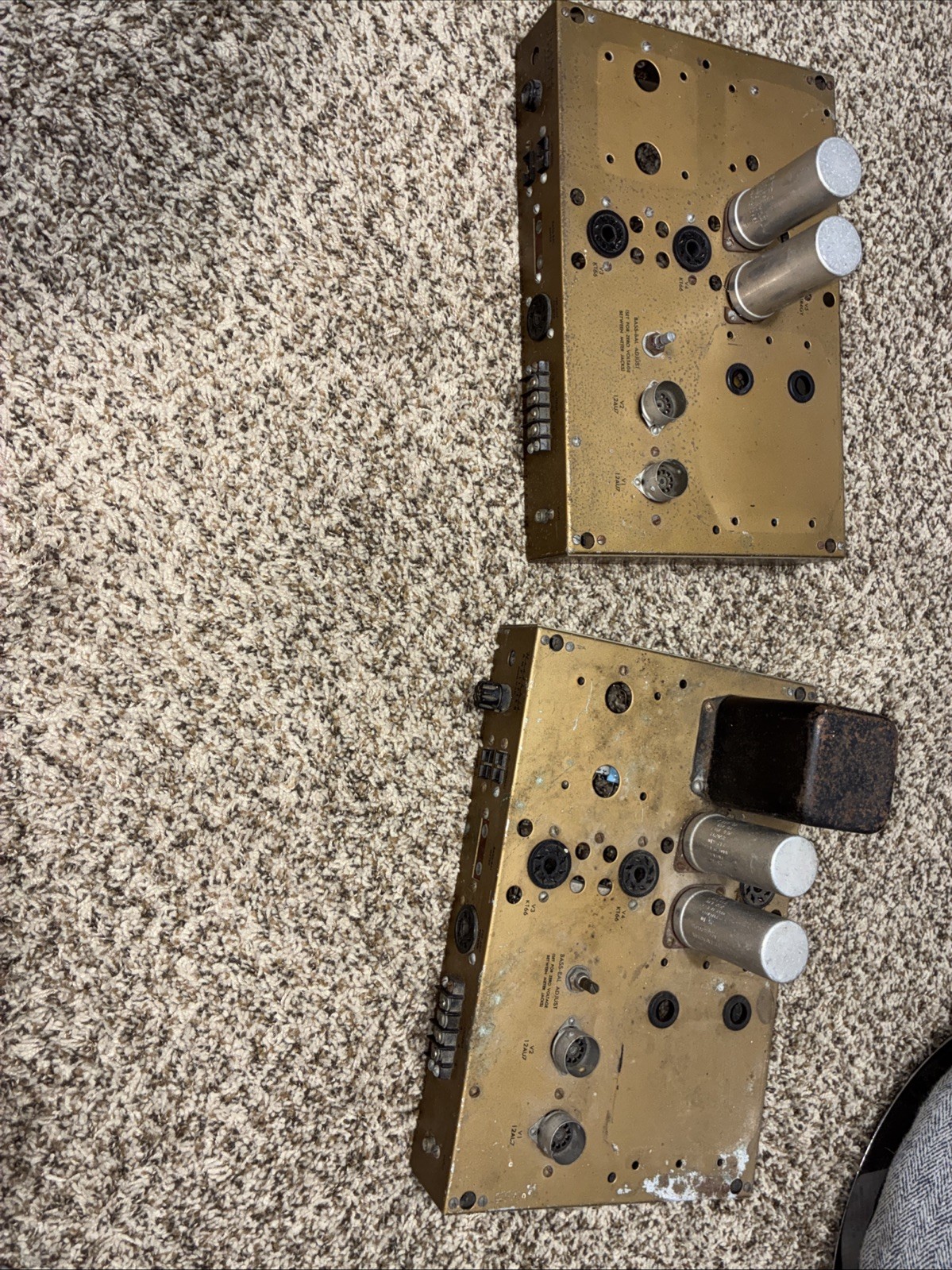 2- Heathkit W 5 M Chassis and 2- Top Cages