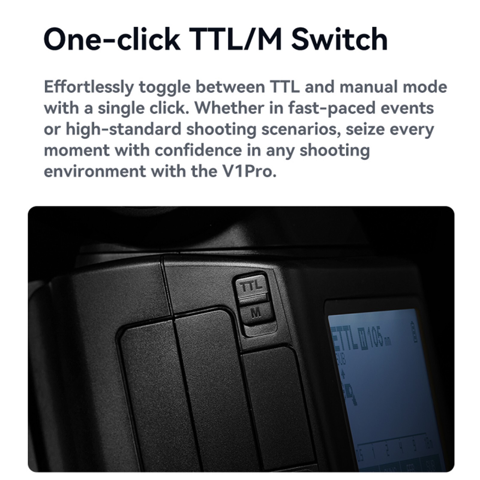 Godox V1Pro S TTL 2.4G Wireless Round Head Flash Light Speedlite For Sony Camera