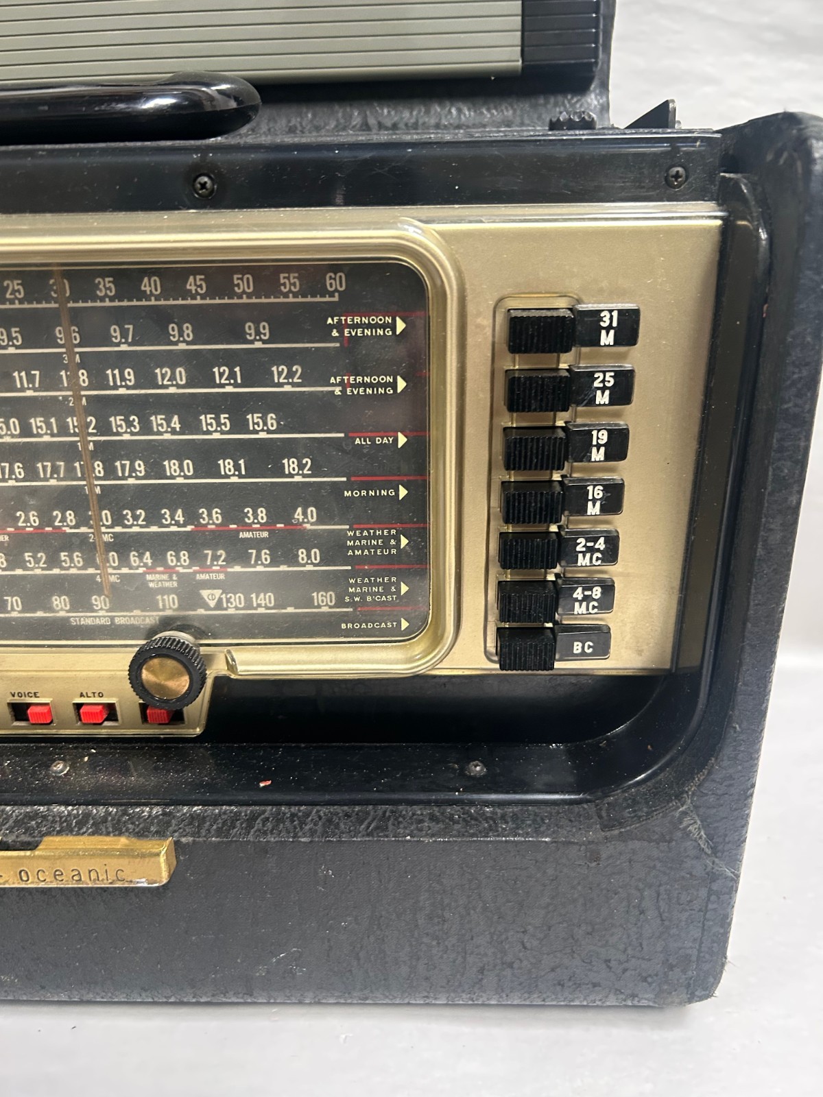 Vtg Zenith Trans-Oceanic Model L600 Super DeLuxe Shortwave Radio Receiver (A30)