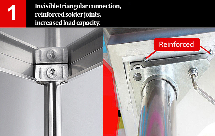 24"x48" Heavy Duty Stainless Steel Work Prep Table with Backsplash 1500401