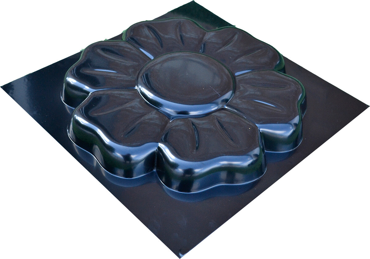 Concrete mold Paver Stepping Stone Flower Cement garden path Floral Style