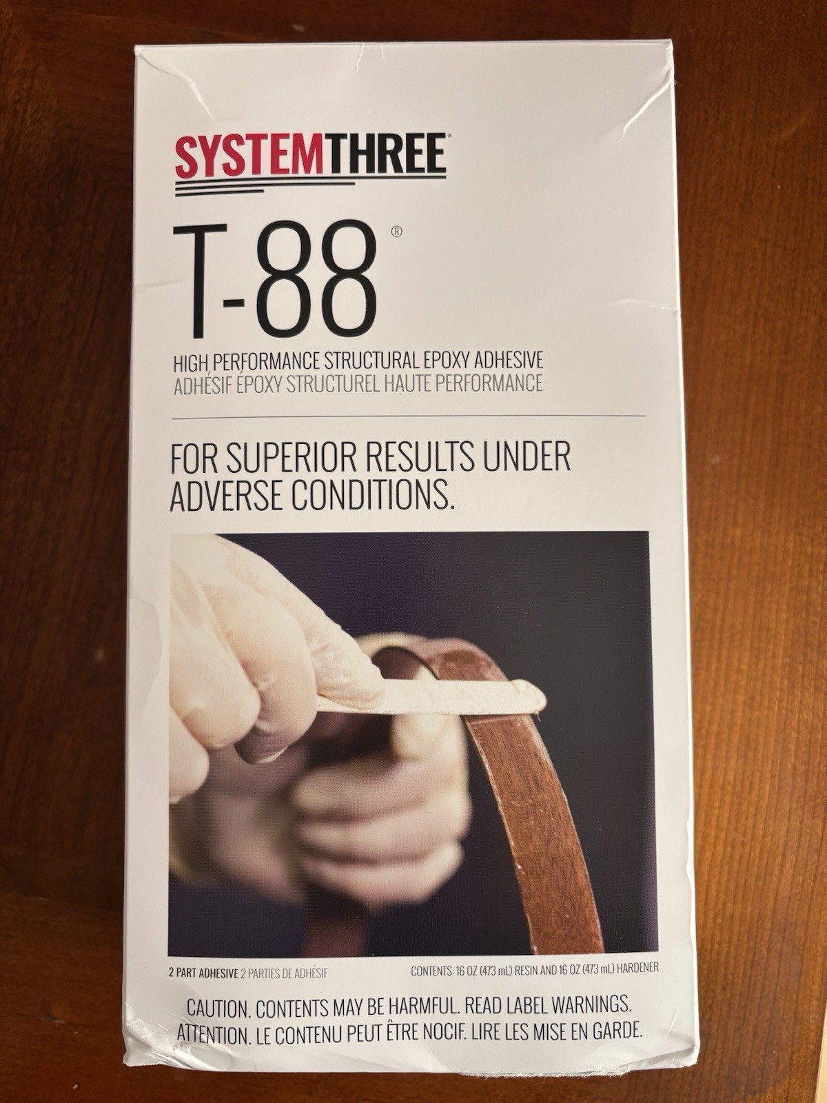 SYSTEM THREE RESINS T-88 Epoxy Adhesive 1100K16, Quart Kit