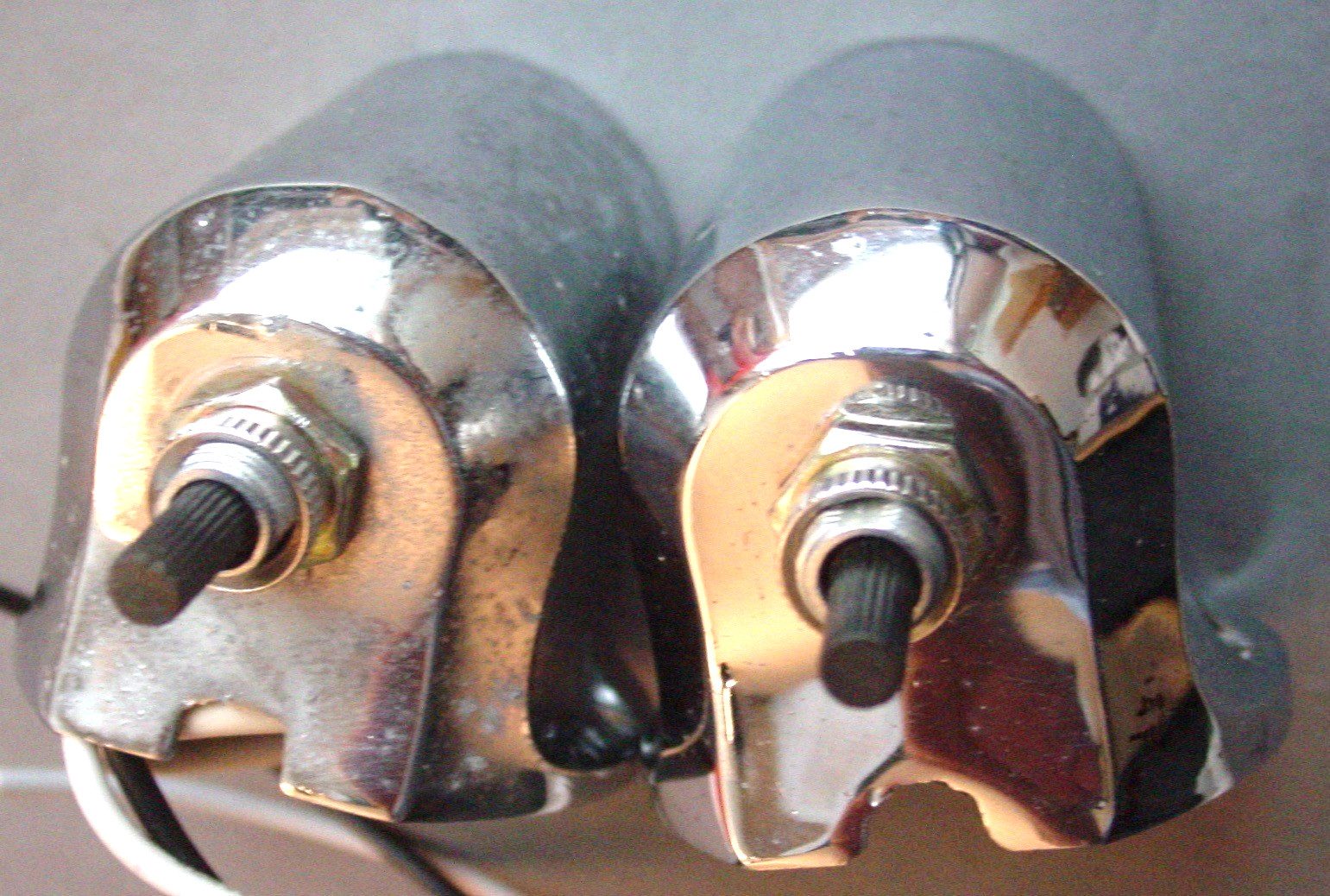 2 Vintage Perko Yacht Bulkhead Galley Art Deco Light Fixture Camper Boat Cabin