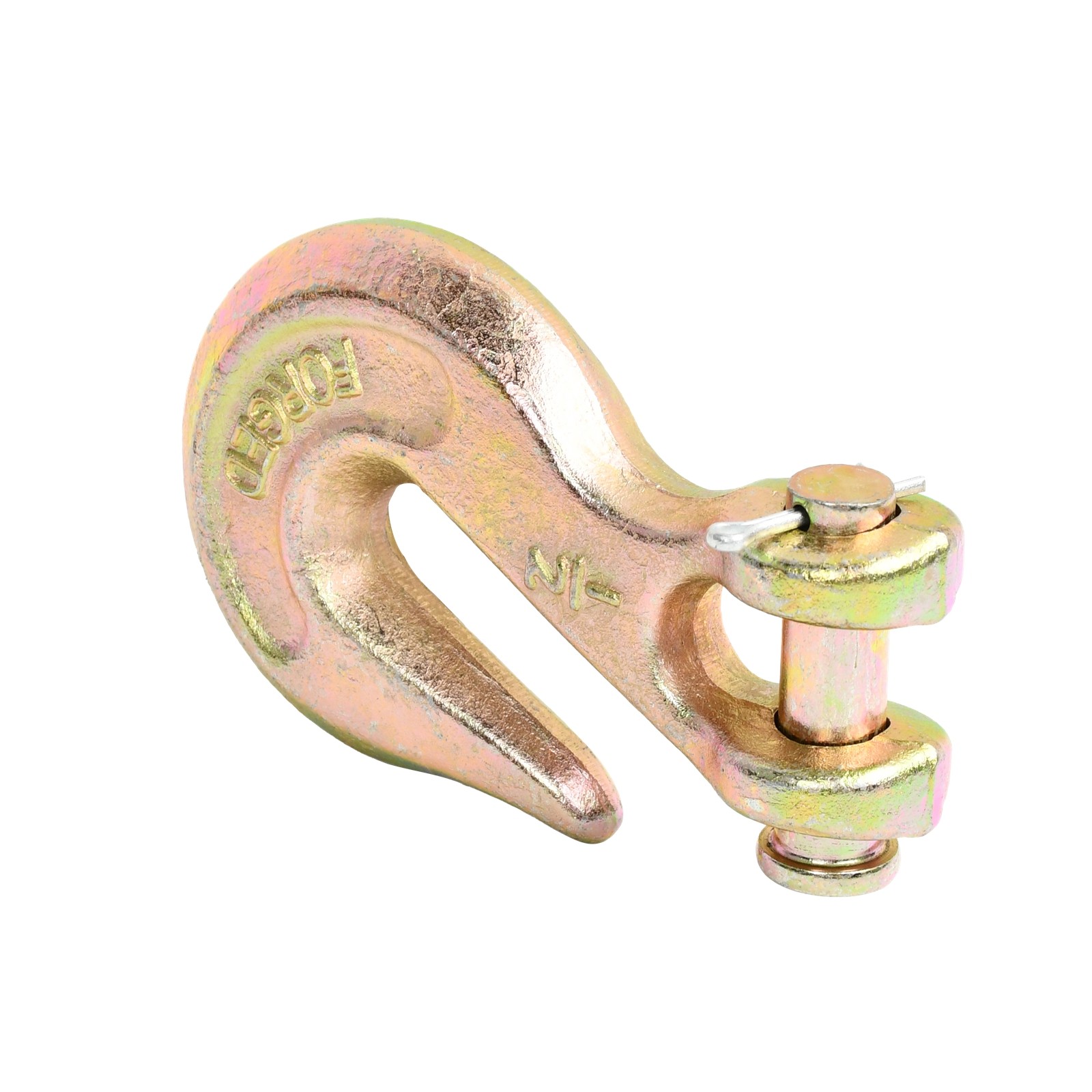 2PCS 1/2" G70 Clevis Grab Hooks Chain Hook Tie Down Towing Flatbed Truck Trailer