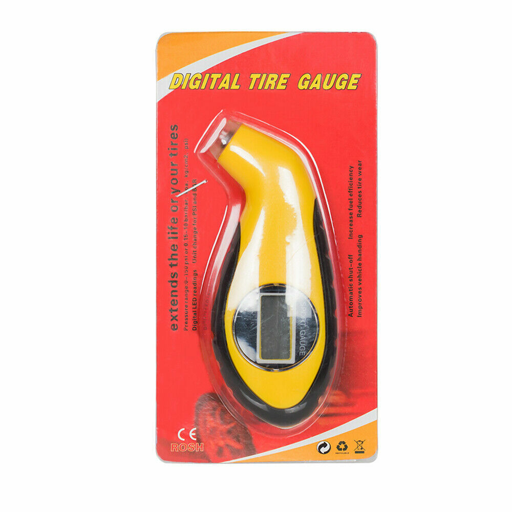 Tire Gauge Handy LCD Digital Air Pressure Gauge For Car Motorcycle Bicycle PSI