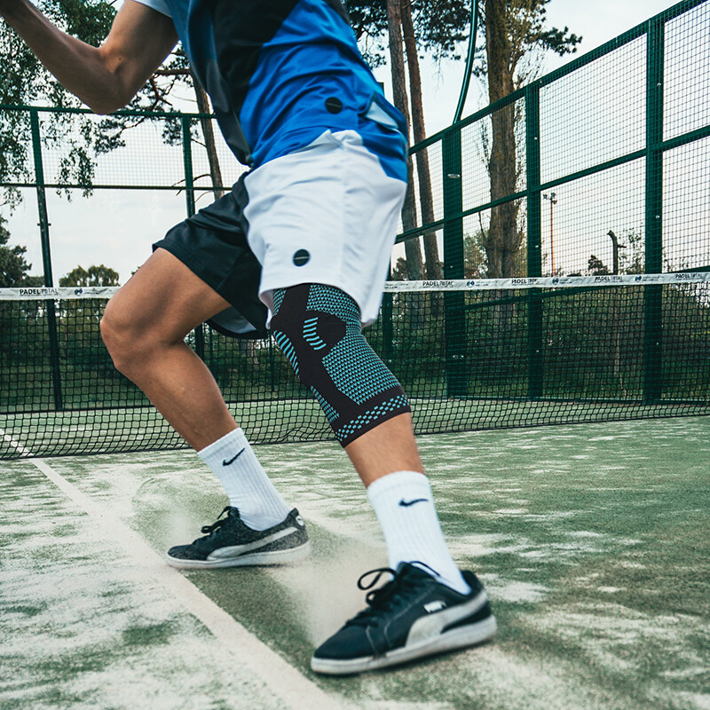 Silicone Knee Sleeve Compression Brace Support Gym Joint Pain Arthritis Relief