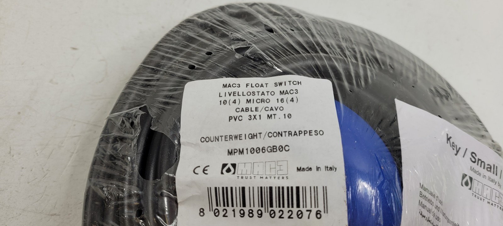 MAC3 MPM1006GB0 Cable Float Switch 10m Cable NEW