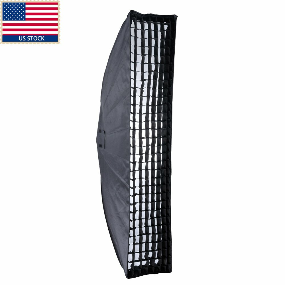 US Godox 35x160cm Honeycomb Grid Softbox Bowens Mount for Studio Strobe Wedding