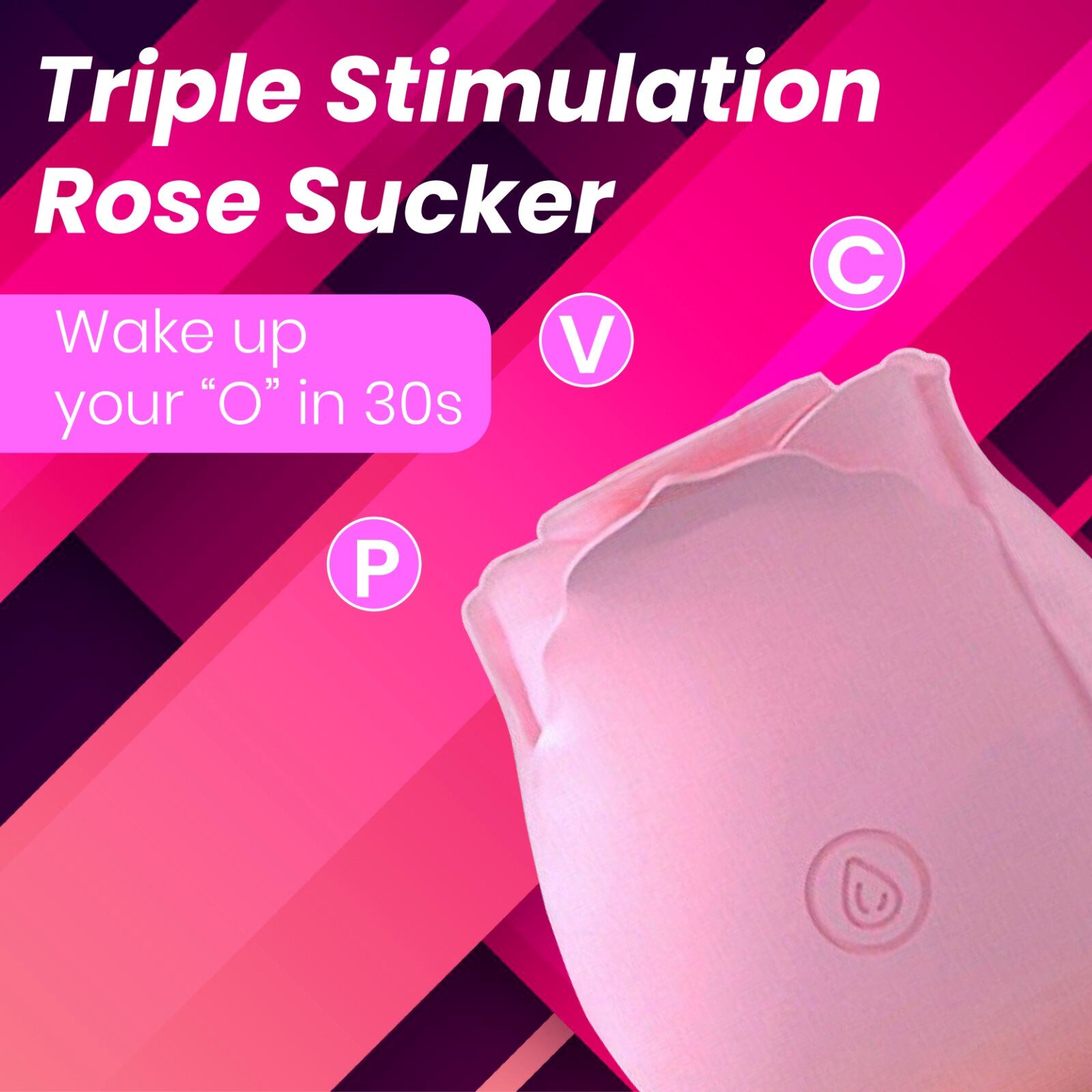 Rose Sucking Vibrator Clitoral G-spot Suction Thrusting Dildo Sex Toy 10 Speed