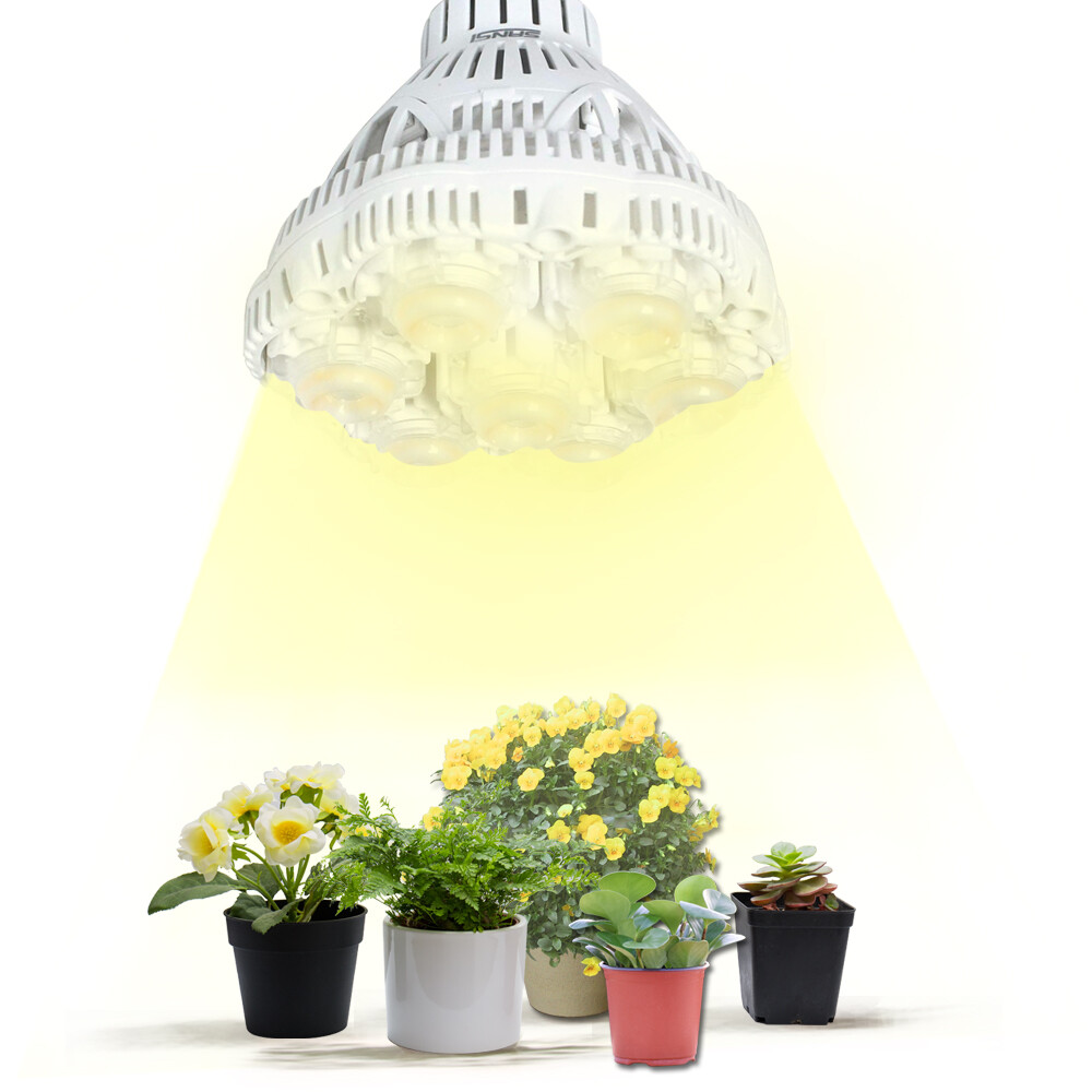 SANSI 36W/24W LED Plant Grow Light Bulb PPF 65.6 Full Spectrum Indoor Veg Bloom