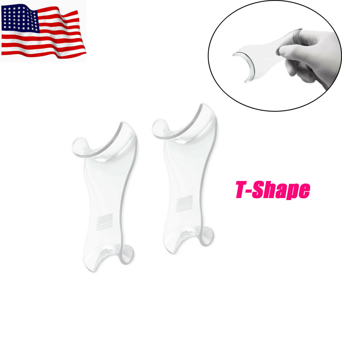 Dental Durable Sided Lip Retractor Orthodontic Intraoral Mouth Opener Cheek 2Pcs