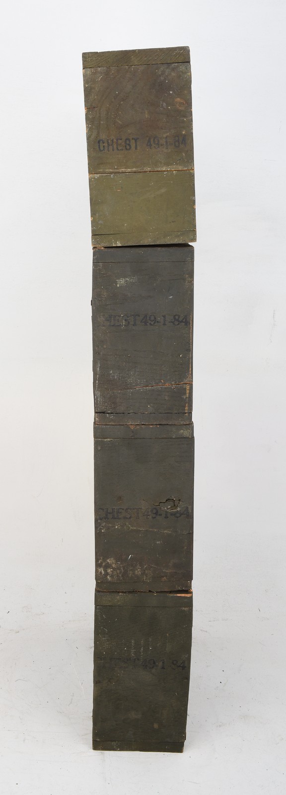 4x WWII US Browning .30-06 Cal 1903 Rifle Canvas Grip Wood Ammunition Ammo Boxes