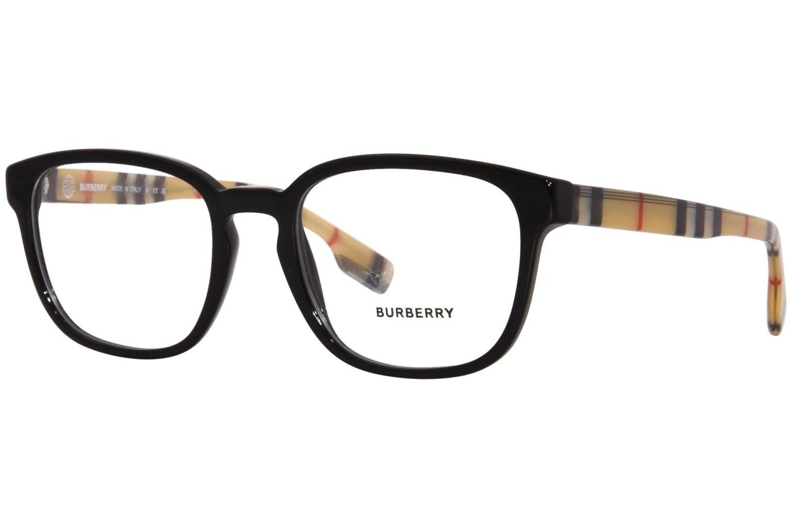 BURBERRY EDISON BE2344 3592 53/20/145 Black Check men Eyewear Frame