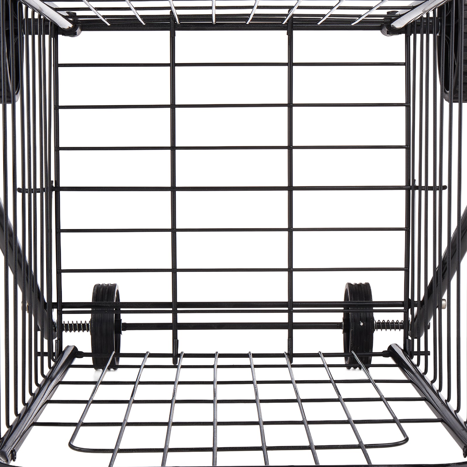 Uimoso Shopping Cart Folding Grocery Utility Cart with Swivel Wheels 90 LBS