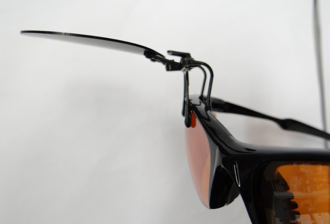 Eye Patch - WHITE OPAQUE, WHITE SOLID or BLACK - Clip On / Flip Up Occluder