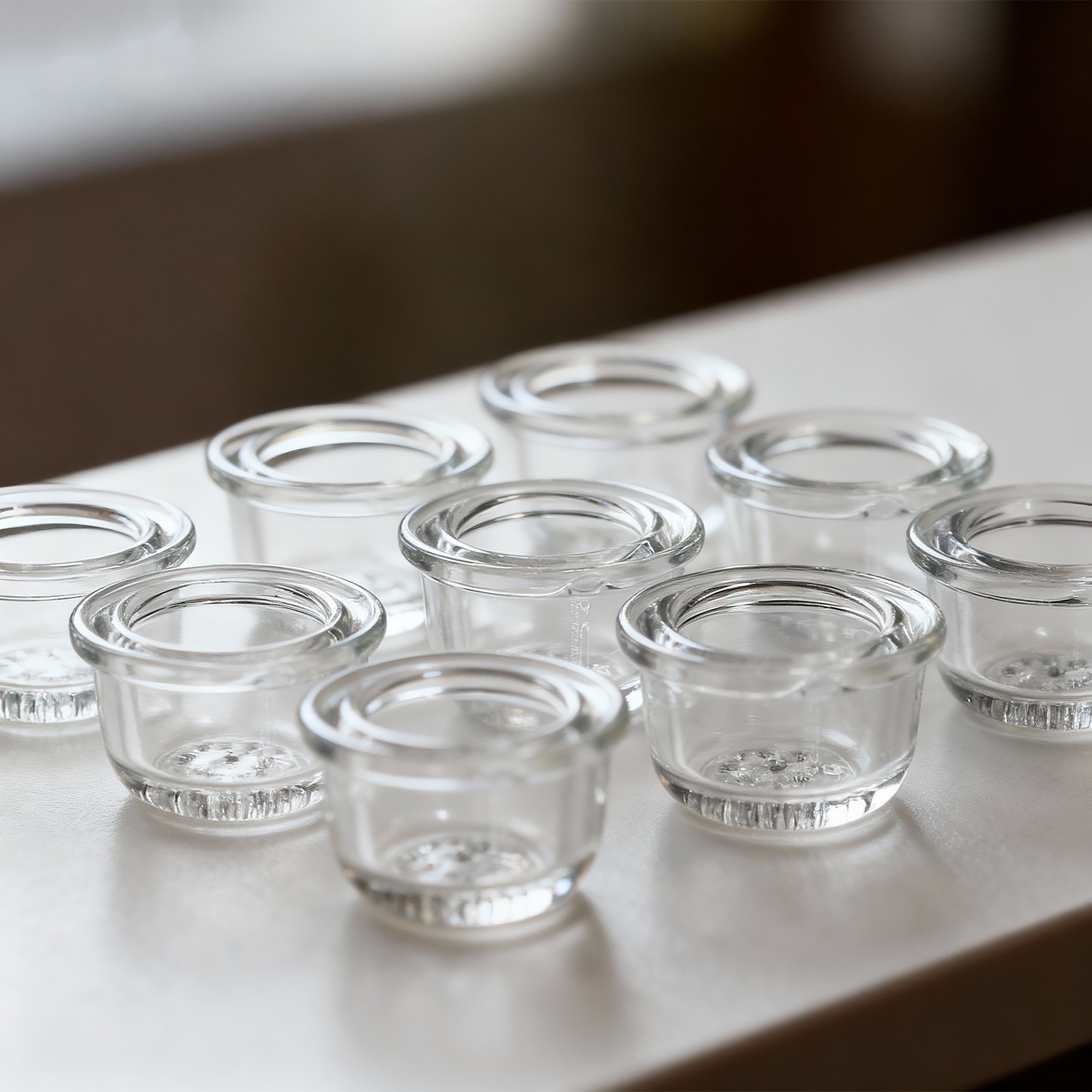 ( Pack of 9 ) 9-Hole Glass Bowl for Silicone Smoking Pipe Glass Replacement Bowl