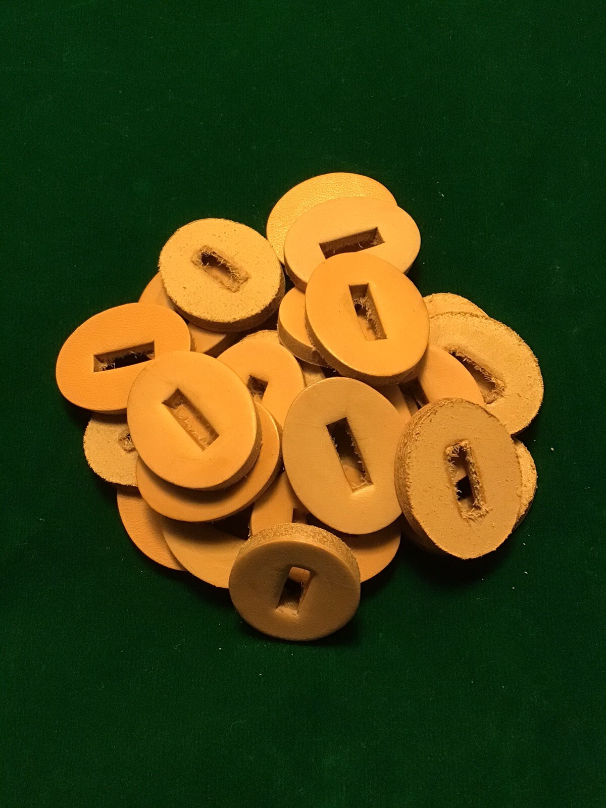 WW2 CAMILLUS M3 KNIFE / BAYONET HANDLE LEATHER SPACERS !