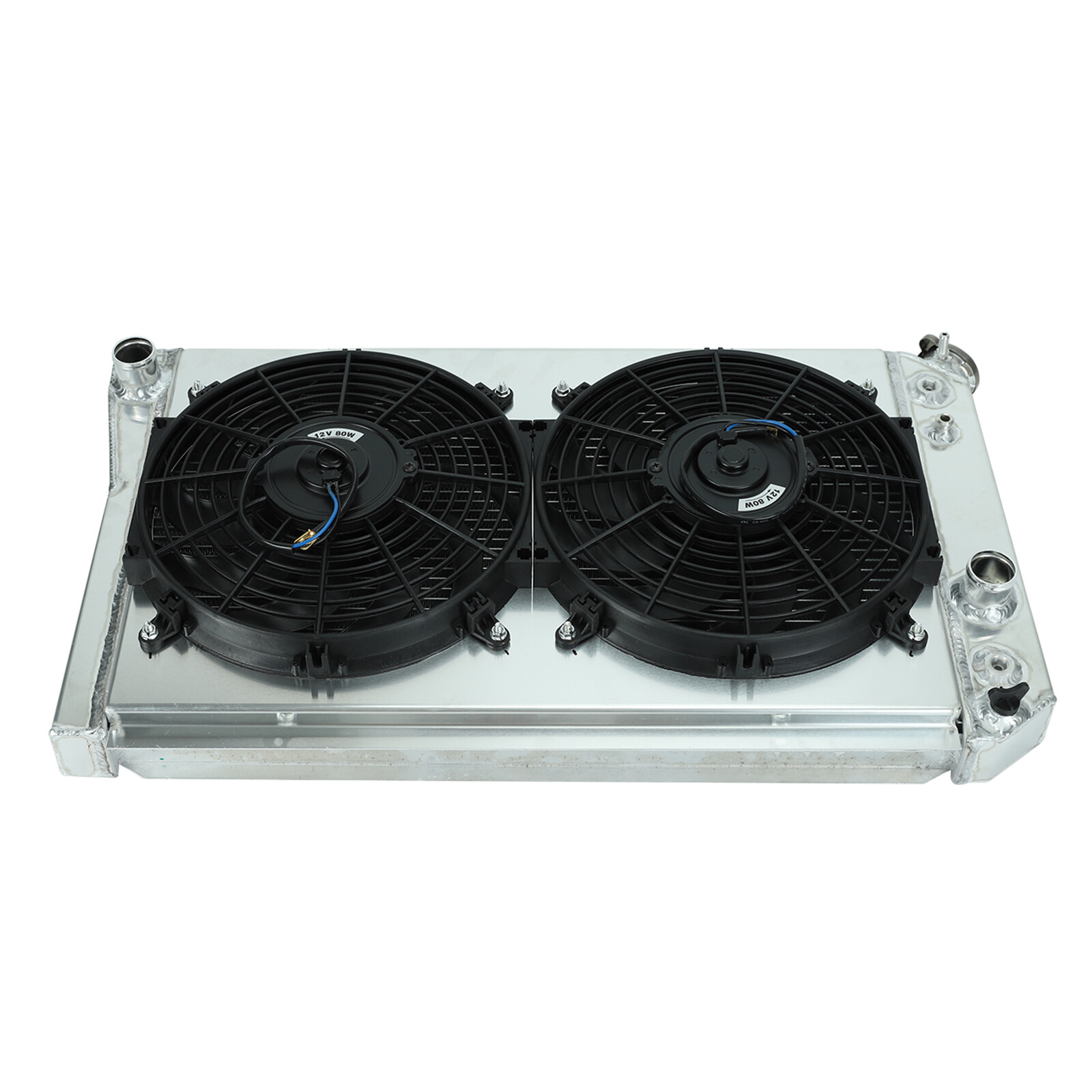 For 1982-2002 CHEVY S10 BLAZER 84-90 CORVETTE V8 3 Row Radiator+Shroud Fan+Relay