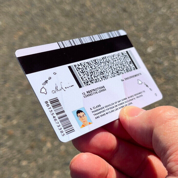 🌈🤓 McLovin ID CARD Movie Superbad Mc Lovin with "HOLOGRAM" 🌈🤓