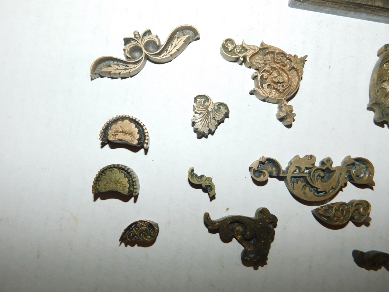 Vintage Decorative & Border Metal Printing Plate Blocks