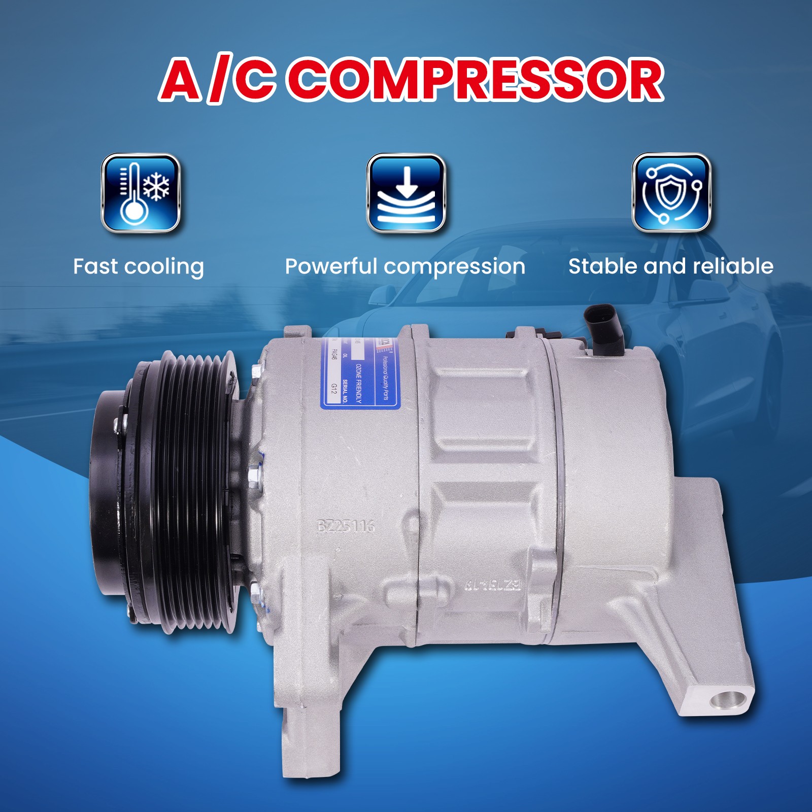 A/C Compressor for 13-24 Buick Enclave Chevy Traverse Cadillac XTS GMC Acadia