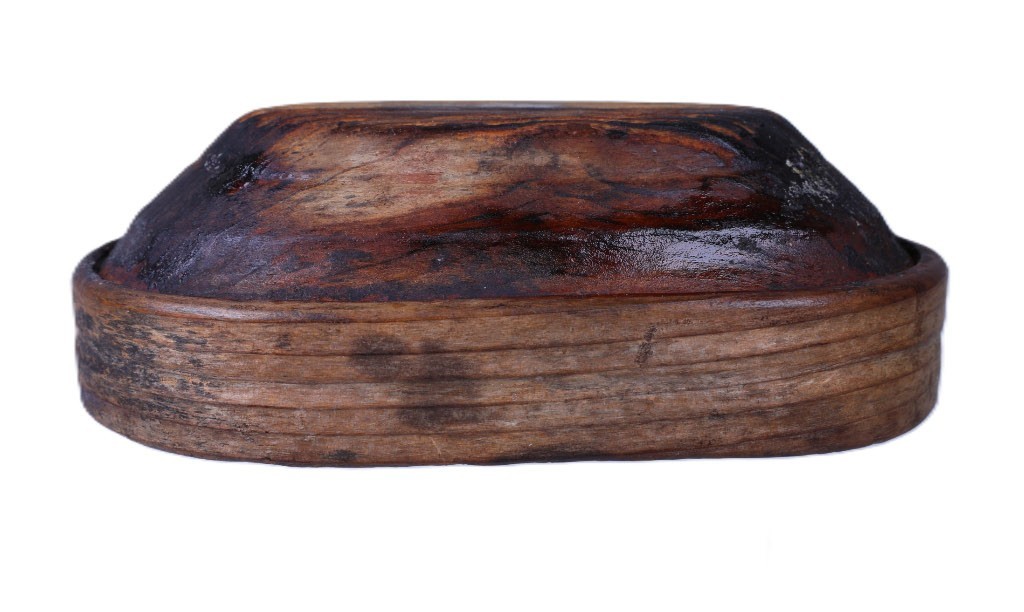19th Century Eskimo Wood Oil Bowl