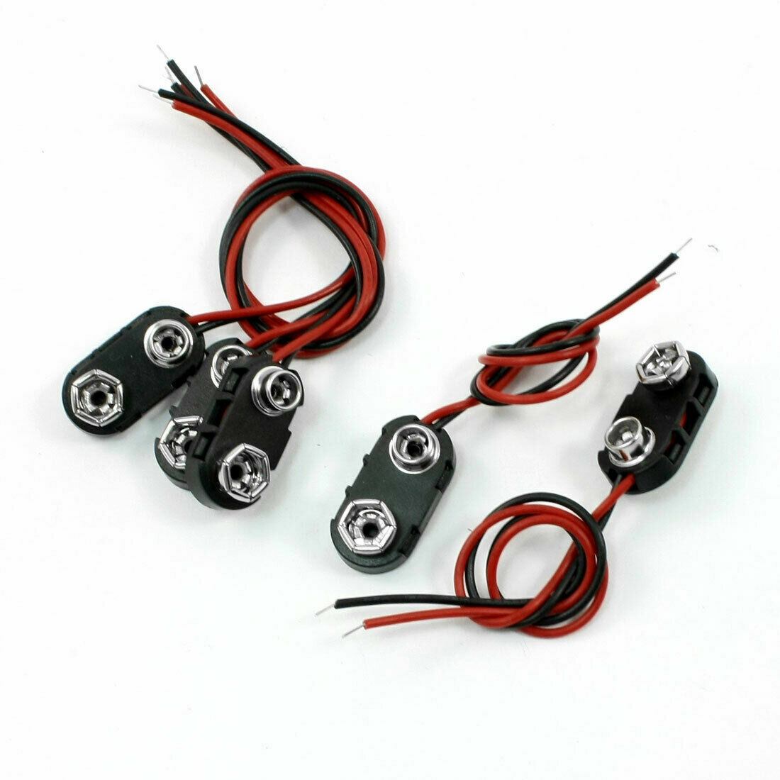 DC 9 Volt 9V SNAP ON BATTERY CLIP CONNECTOR I Type (i) Choose Quantity 1-20 pcs