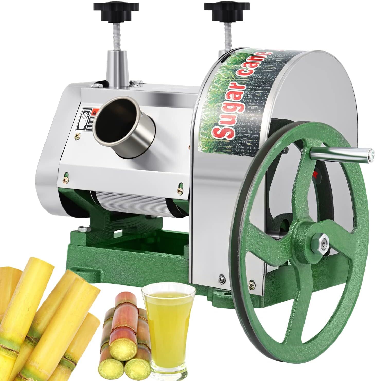 Manual Sugar Cane Juicer Machine Stainless Steel Sugar Cane Juicer Press 110LB/h