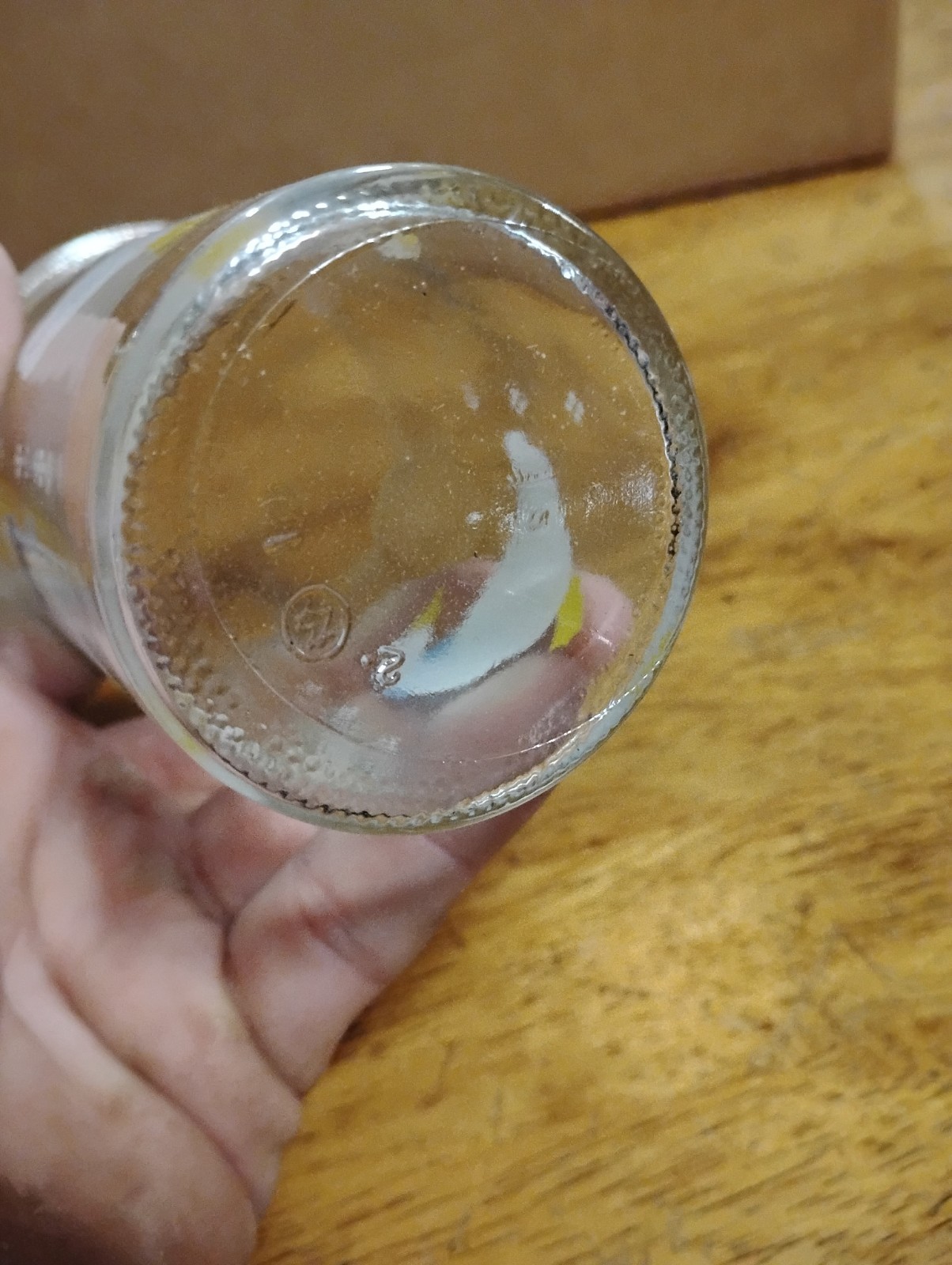 12 VINTAGE BAMA GLASS JELLY JAR CUPS W/ WHITE GEESE AND BLUE RIBBONS 1980s New!!