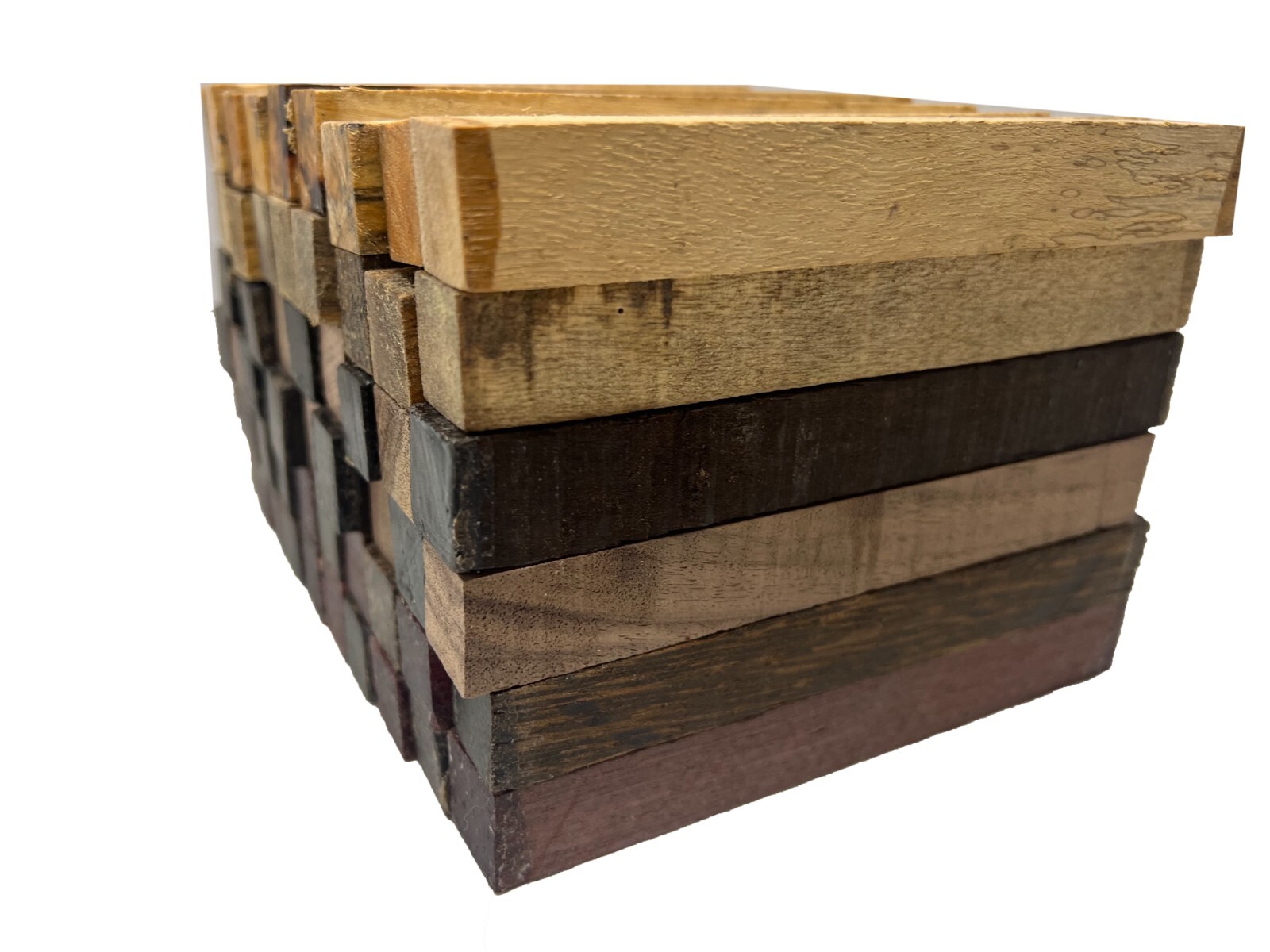 6 SPECIES, EXOTIC WOOD ZONE PACK OF 60 PEN BLANKS WOOD TURNING 3/4" X 3/4" X 6"