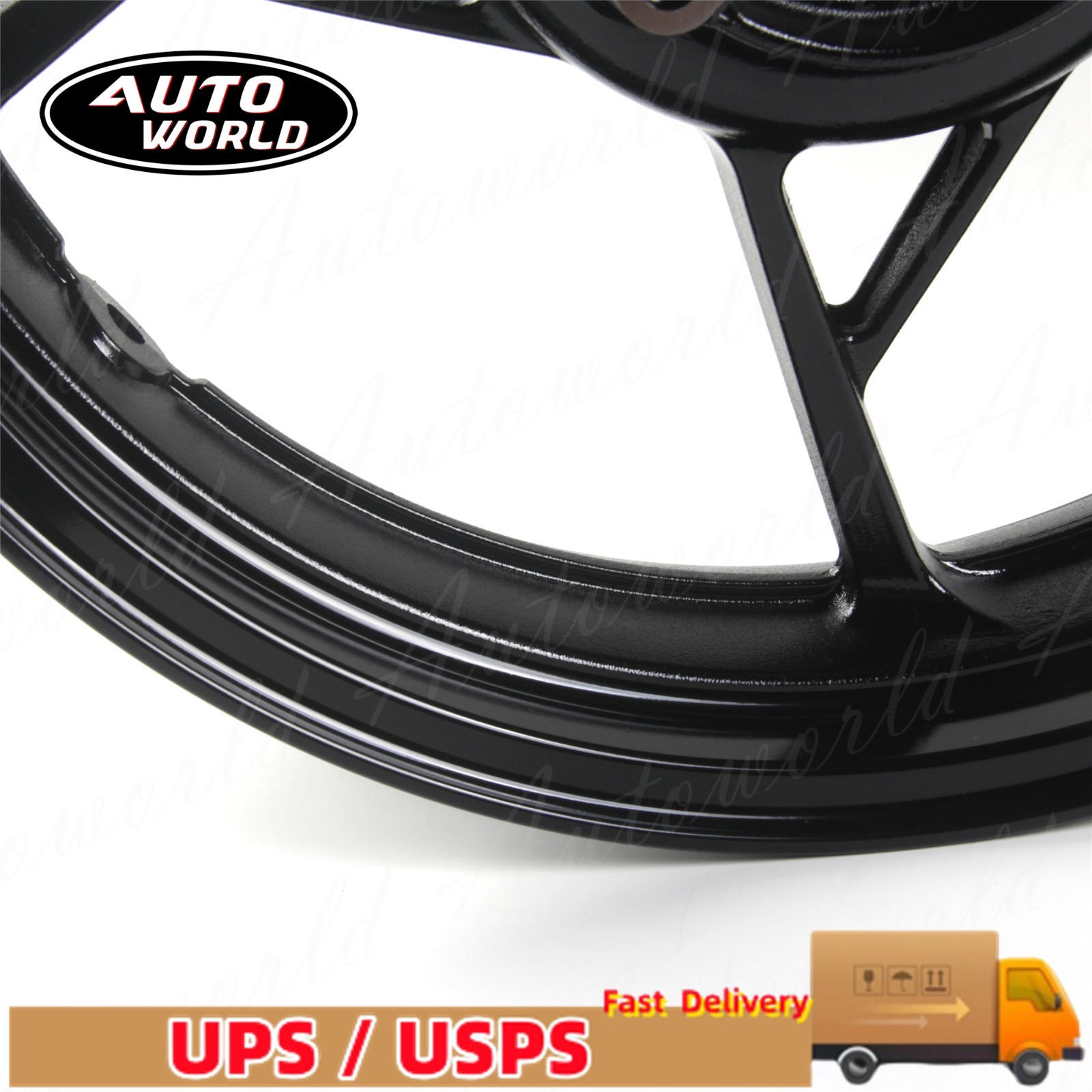 17'' Wheel Rim For Kawasaki Z500 SE 2025 2024 Ninja500R Front Rear Glossy Black