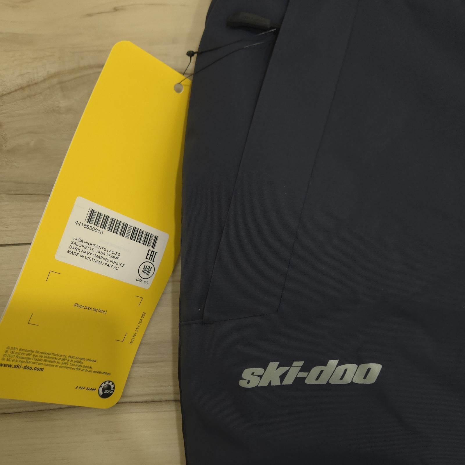 Ski-Doo Womens MEDIUM Dark Navy Vasa Highpants Snowpants Snow MSRP $245 NWT