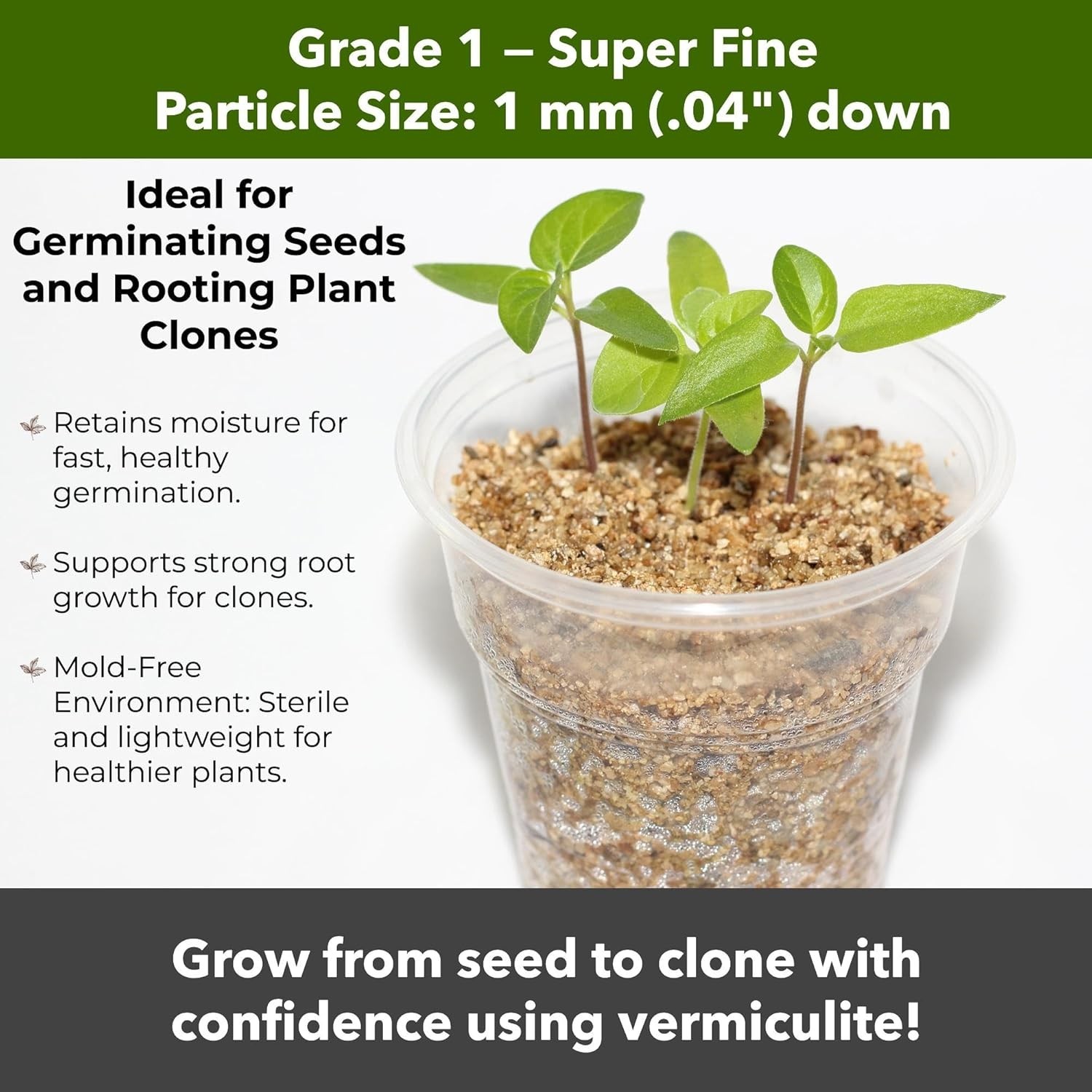 Organic Coarse Vermiculite Grade 4 | Soil Aeration, Seed Starting, Mushrooms