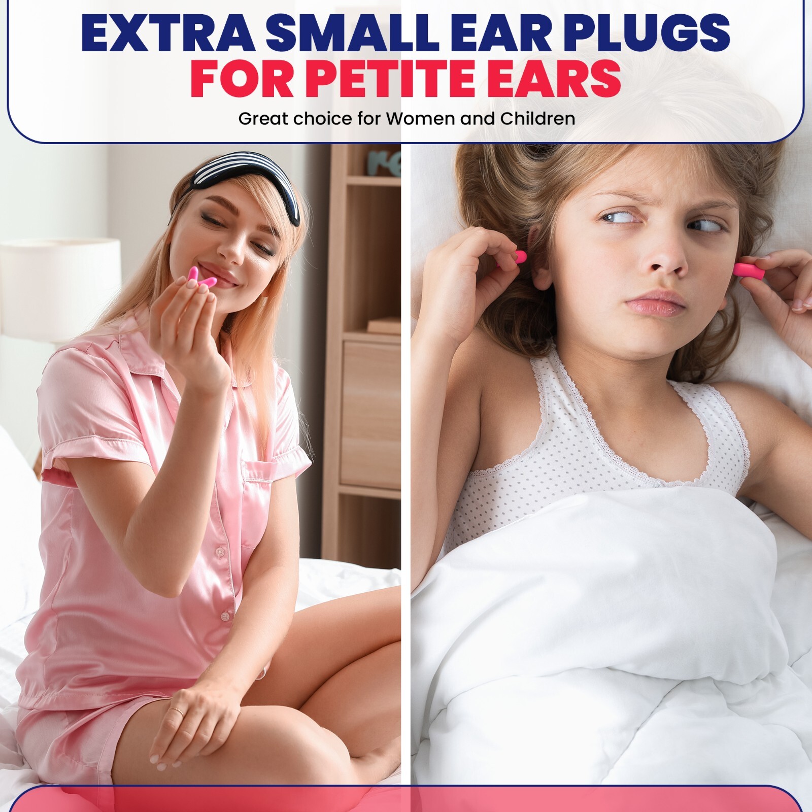 50 Pair Foam Extra Small Earplugs for Small Ear Canal Disposable Noise Canceling