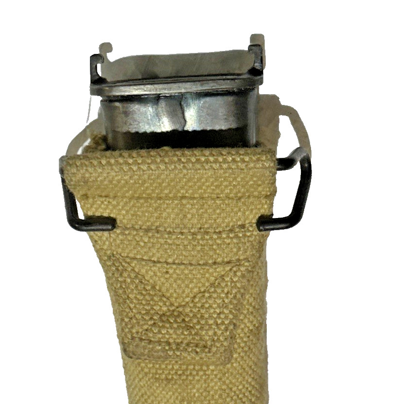 WWI Production Style of US M1910 Bayonet Scabbard with Khaki Web Cover