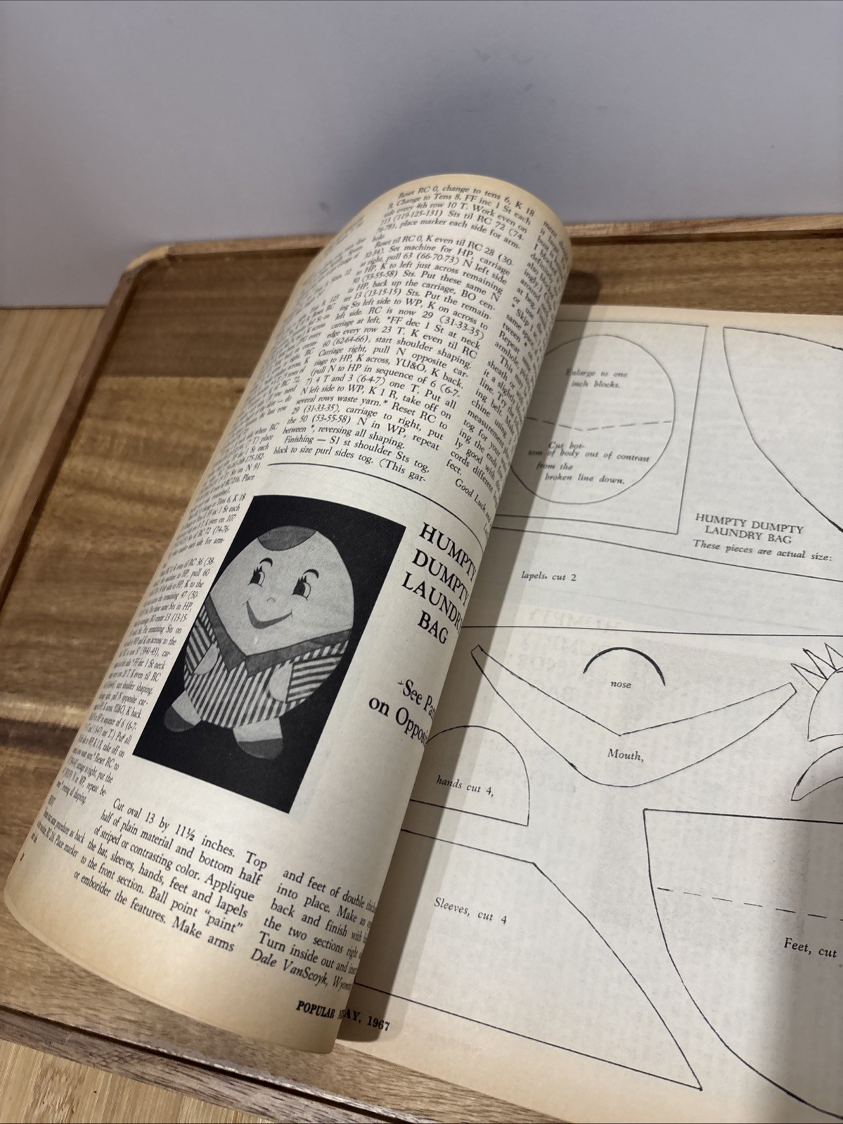 Vtg Popular Needlework May 1967 Paper Sewing Patterns Crafts Booklet Quilting