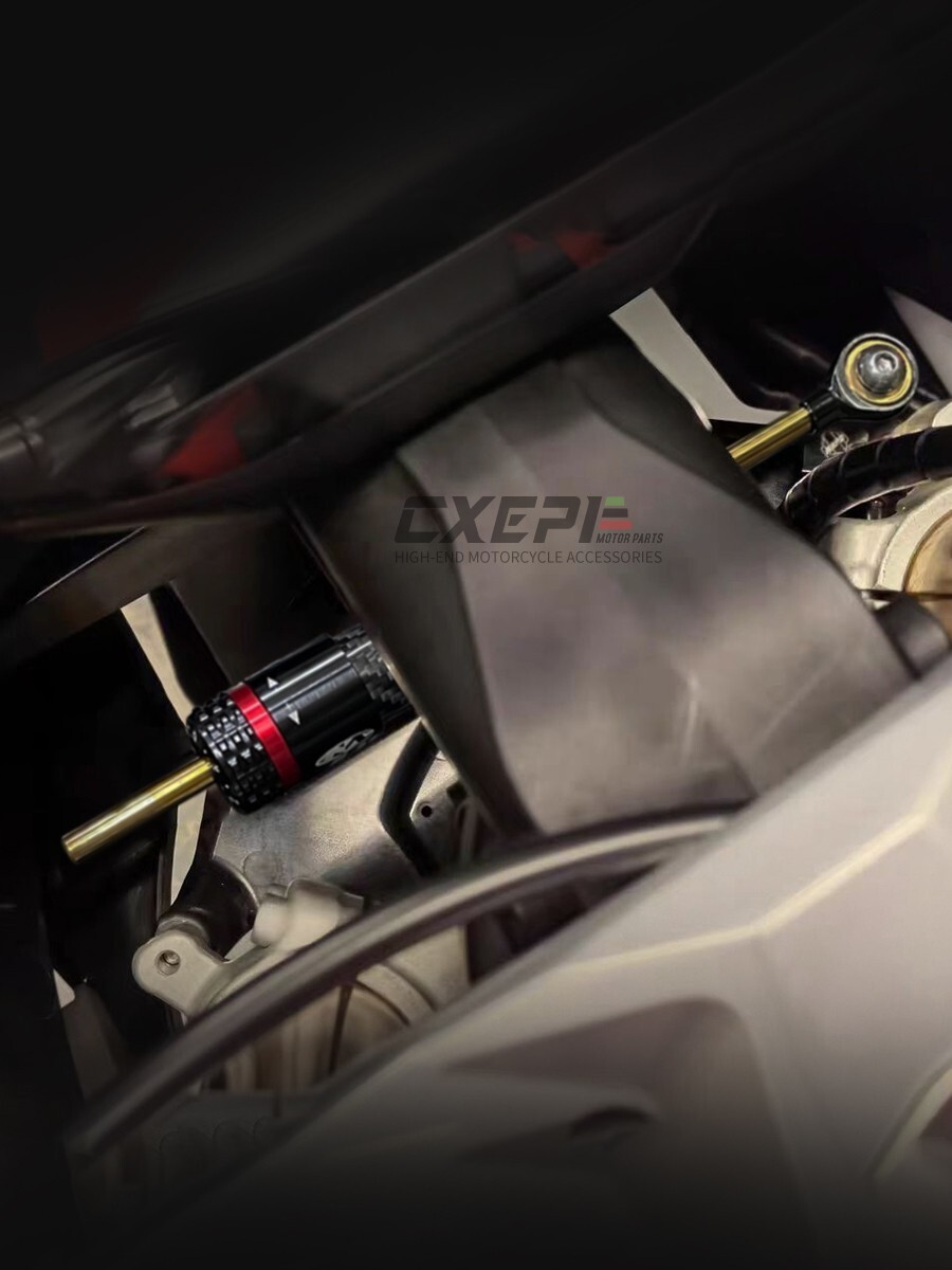 Short Carbon Fiber Steering Damper Bracket For Aprilia RS660 2021 2022 2023